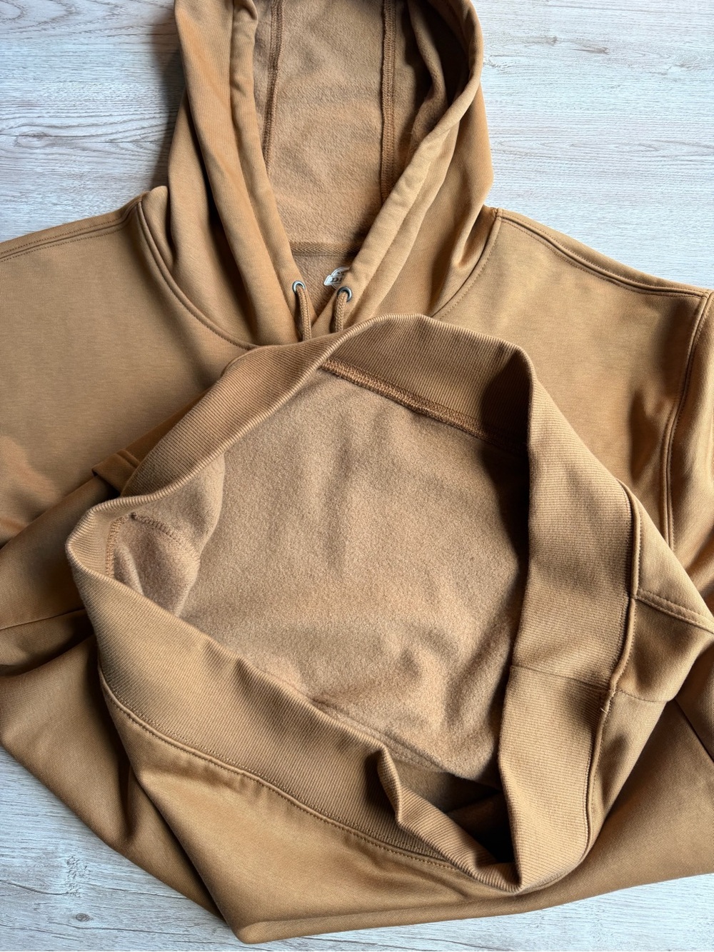 Dickies Men’s Large Pullover Fleece Hoodie Brown Duck DWR Workwear - Picture 8 of 16
